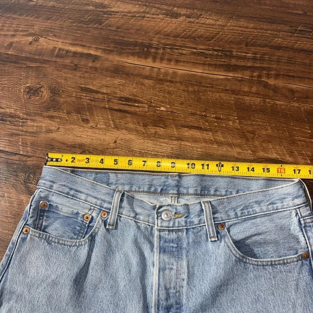 Levi's 501 Button Fly Straight Leg Blue Jeans Men's 34x34